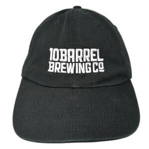 10 Barrel Brewing Co Slideback Baseball Cap Black One Size Quake City Caps